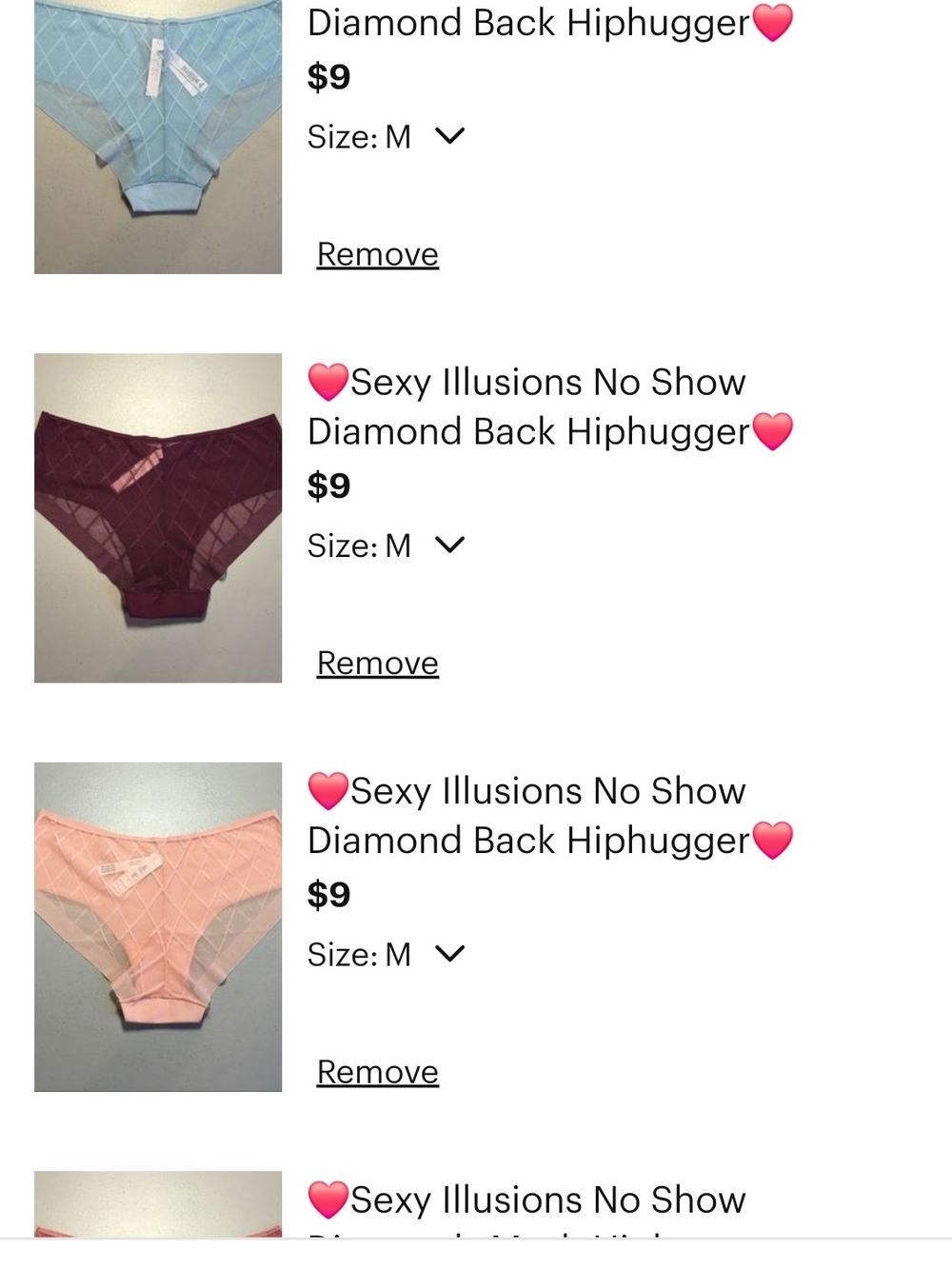 Sexy Illusions No Show Mesh Hiphugger Panty Mesh Hiphugger Panty Size Medium NWT